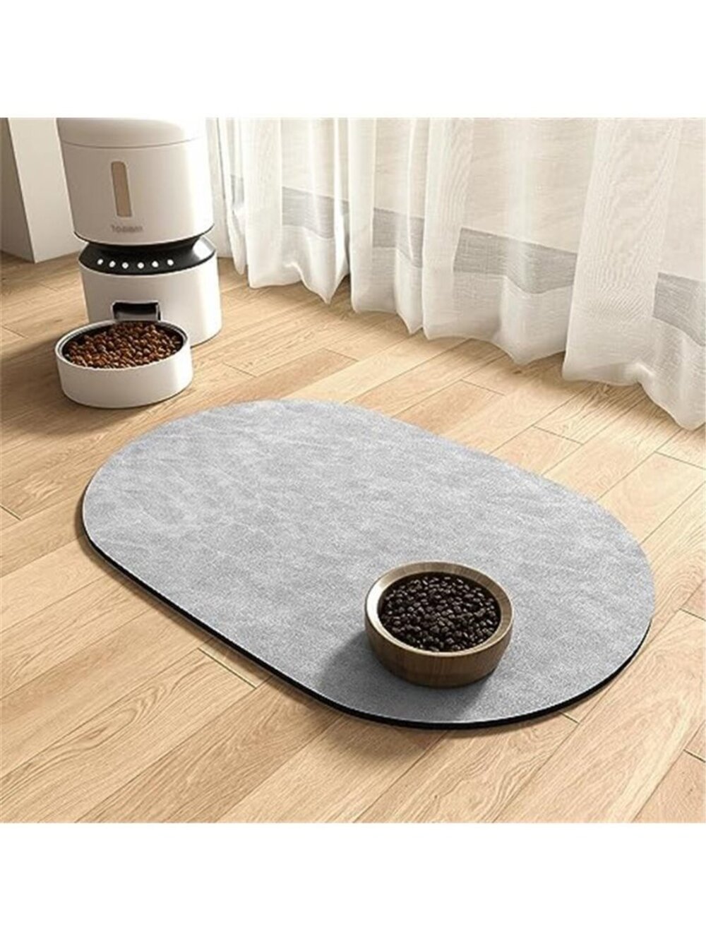 Absorbent Dog Food Mat-Dog Mat for Food and Water Bowl Quick Dry Pet 12*19